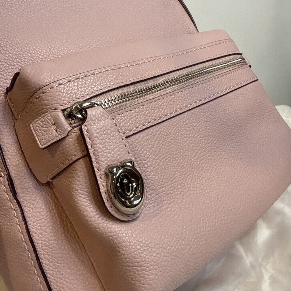 Coach Campus SV/blossom Pebble Leather Backpack New With Tag - Picture 2 of 13